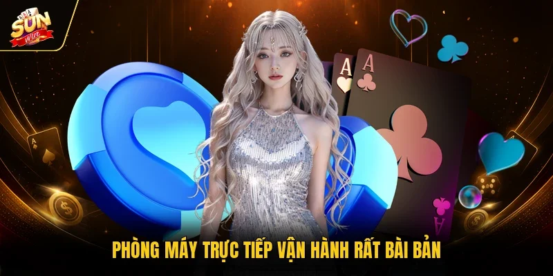 Phòng máy trực tiếp vận hành rất bài bản