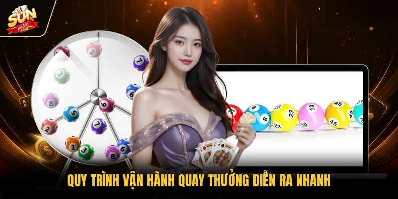 Quy trình vận hành quay thưởng diễn ra nhanh